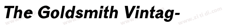 The Goldsmith Vintag字体转换
